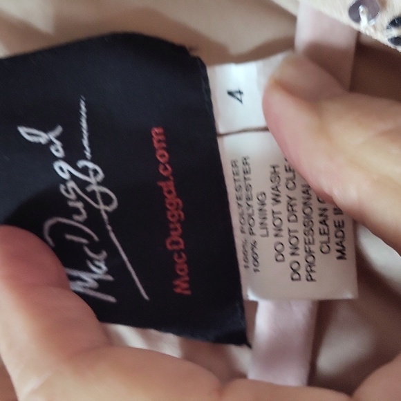 Mac Duggal 10740 Sequin Gown with Embellished Hemline and Belt NWT 4 smokey purp - Picture 5 of 9